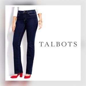 Talbots Straight Leg Dark Wash Jeans Size 8